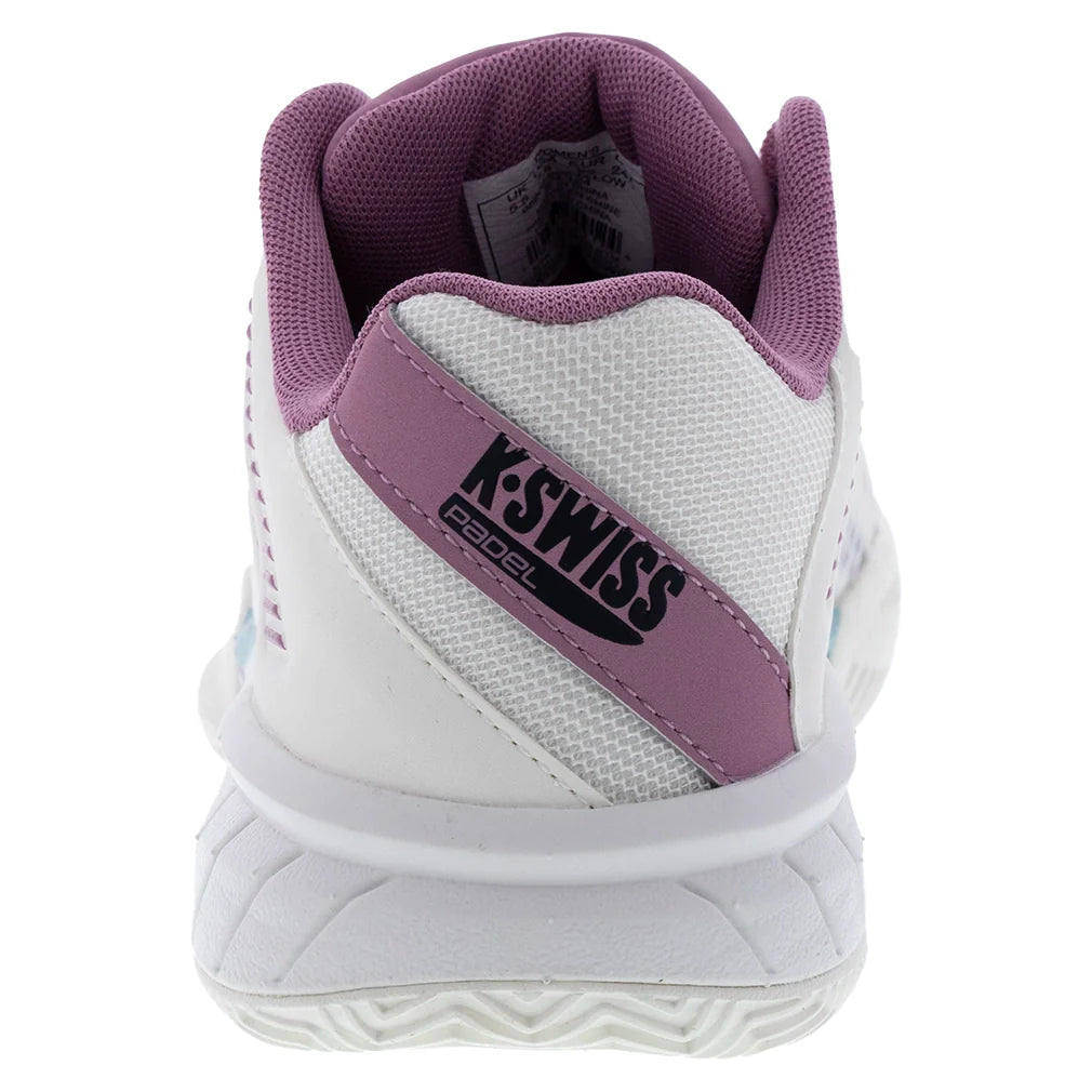 Women`s Express Light 3 Padel Shoes Snow White and Lilas Footwear K-Swiss