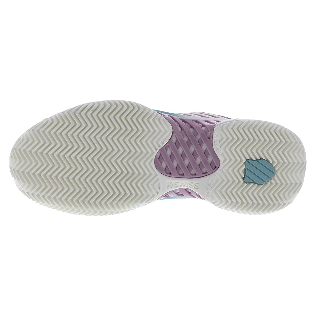 Women`s Express Light 3 Padel Shoes Snow White and Lilas Footwear K-Swiss