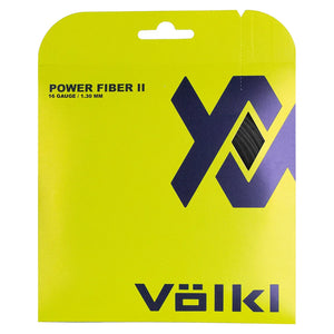 Power Fiber II 16G Black Tennis String Strings Volkl