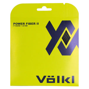 Power Fiber II 17G Black Tennis String Strings Volkl