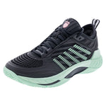 Women`s Hypercourt Supreme 2 Tennis Shoes Black and Neon Mint Footwear K-Swiss