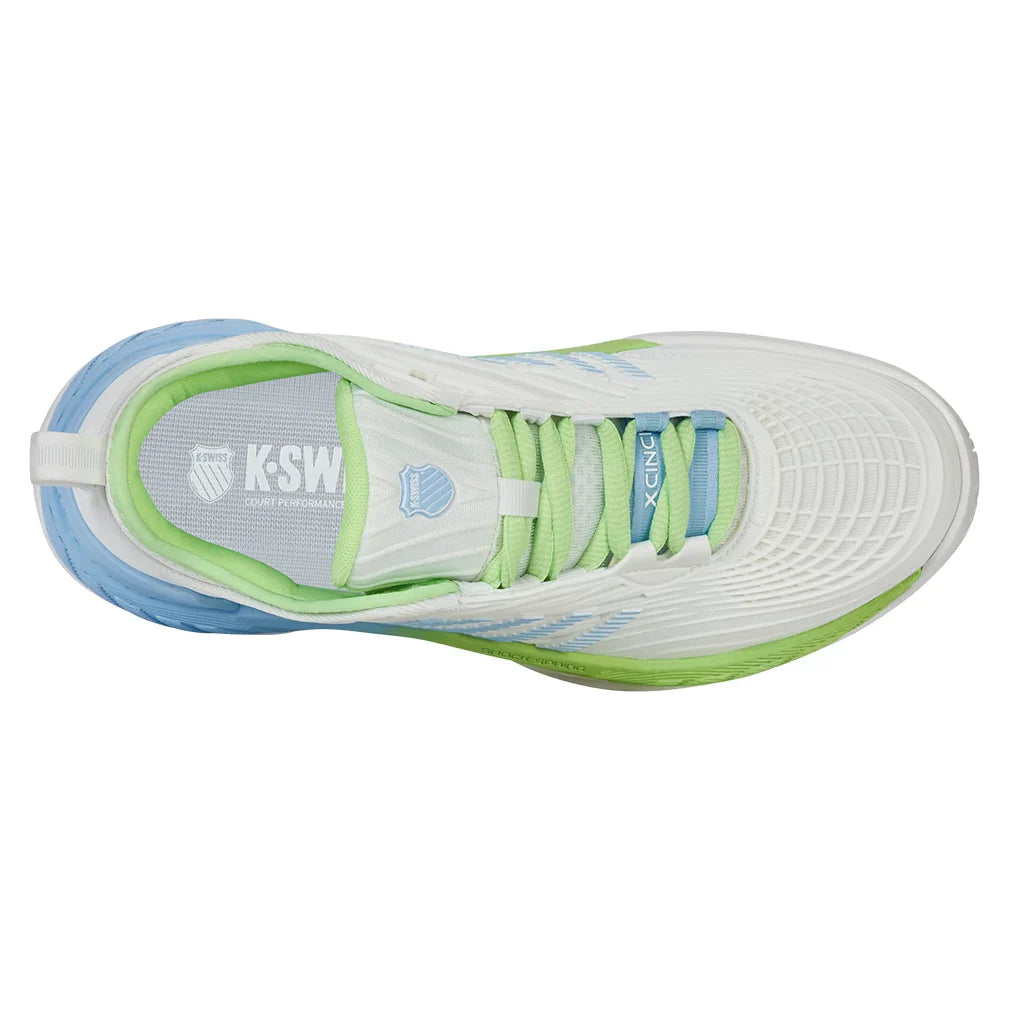 Women`s Hypercourt Supreme 2 Tennis Shoes Lucent White and Dutch Canal Footwear K-Swiss