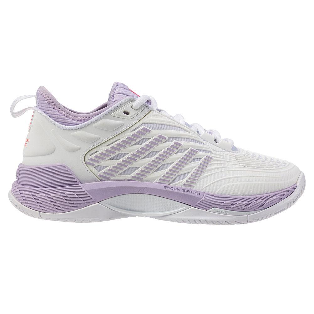 Women`s Hypercourt Supreme 2 Tennis Shoes White and Orchid Petal Footwear K-Swiss