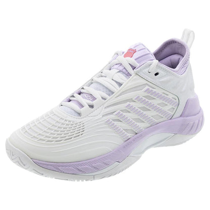 Women`s Hypercourt Supreme 2 Tennis Shoes White and Orchid Petal Footwear K-Swiss