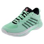 Women`s Hypercourt Supreme 2 Tennis Shoes Neon Mint and Black Footwear K-Swiss