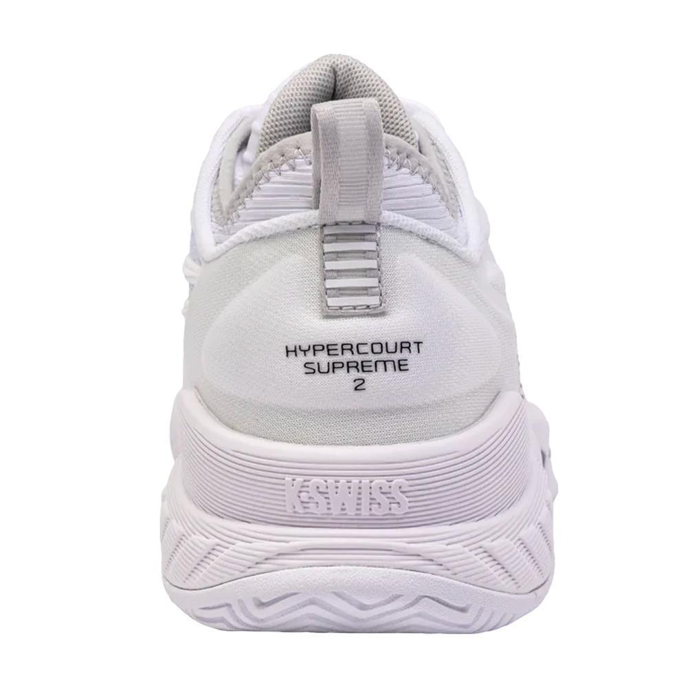 Women's Hypercourt Supreme 2 Tennis Shoes White and Vapor Blue Footwear K-Swiss