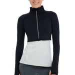 Women`s Full Zip Tennis Crop Top Apparel BloqUV