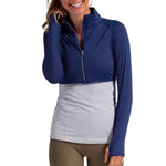 Women`s Full Zip Tennis Crop Top Apparel BloqUV