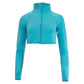 Women`s Full Zip Tennis Crop Top Apparel BloqUV