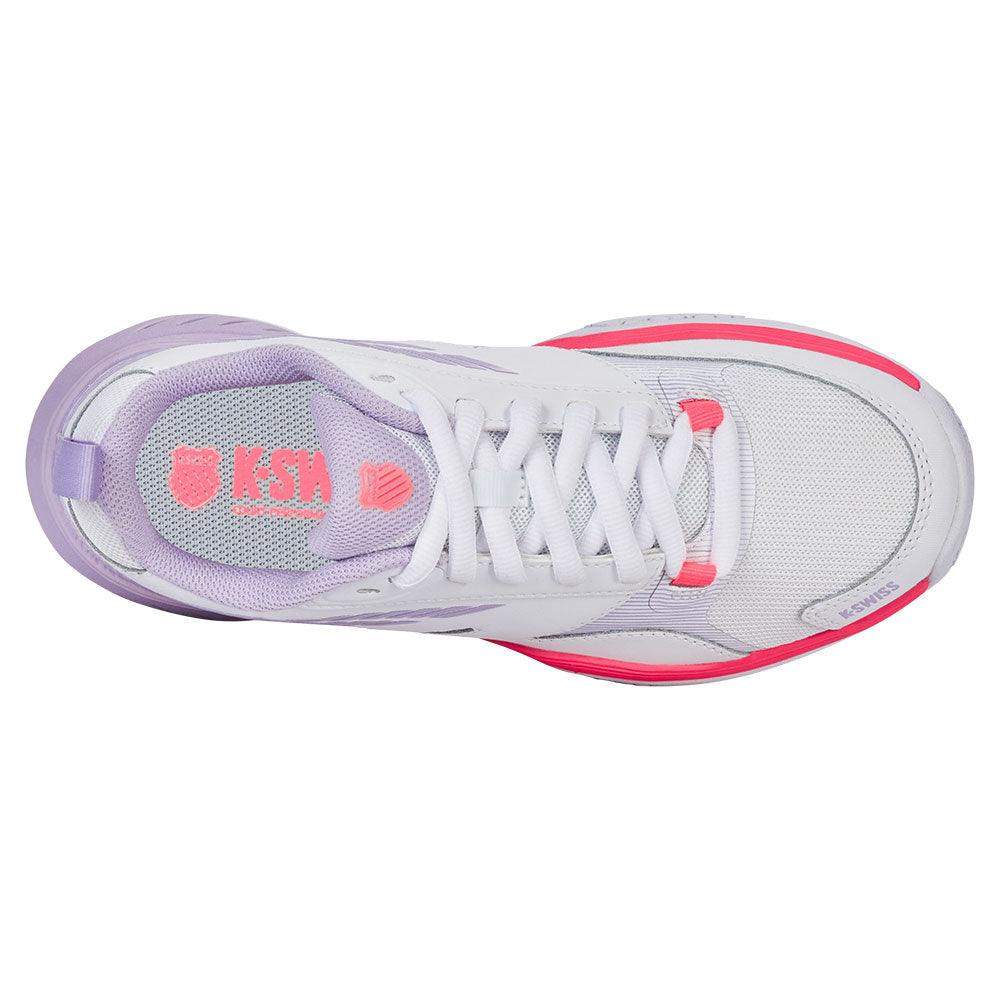 Women`s SpeedEx Tennis Shoes White and Orchid Petal Footwear K-Swiss