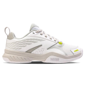 Women's SpeedEx Tennis Shoes White and Gray Violet Footwear K-Swiss