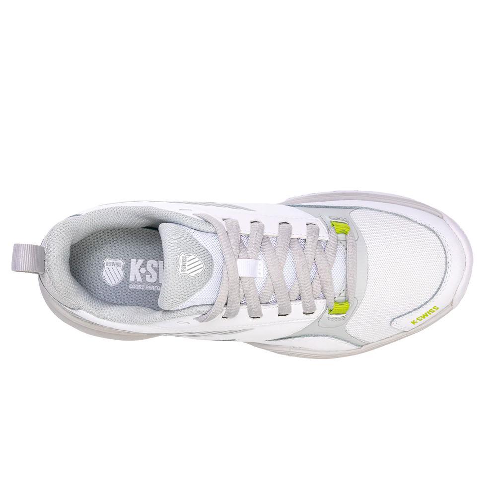 Women's SpeedEx Tennis Shoes White and Gray Violet Footwear K-Swiss