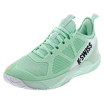 Women`s K-Frame Speed Tennis Shoes Soft Neon Mint and White Footwear K-Swiss