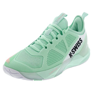 Women`s K-Frame Speed Tennis Shoes Soft Neon Mint and White Footwear K-Swiss
