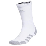 5-Star Team Traxion Crew Socks White and Clear Grey Adidas