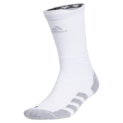 5-Star Team Traxion Crew Socks White and Clear Grey Adidas