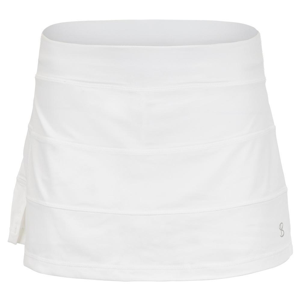 Women's UV Colors 13 Inch Tennis Skort White Apparel Sofibella
