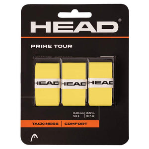 Prime Tour Tennis Overgrip 3-Pack Yellow Accessories Head