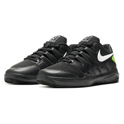 Juniors' Vapor X Tennis Shoes Black and White Footwear Nike