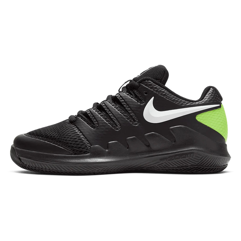 Juniors' Vapor X Tennis Shoes Black and White Footwear Nike