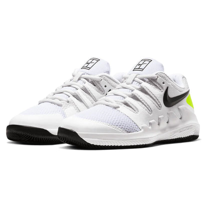 Juniors' Vapor X Tennis Shoes White and Black Footwear Nike