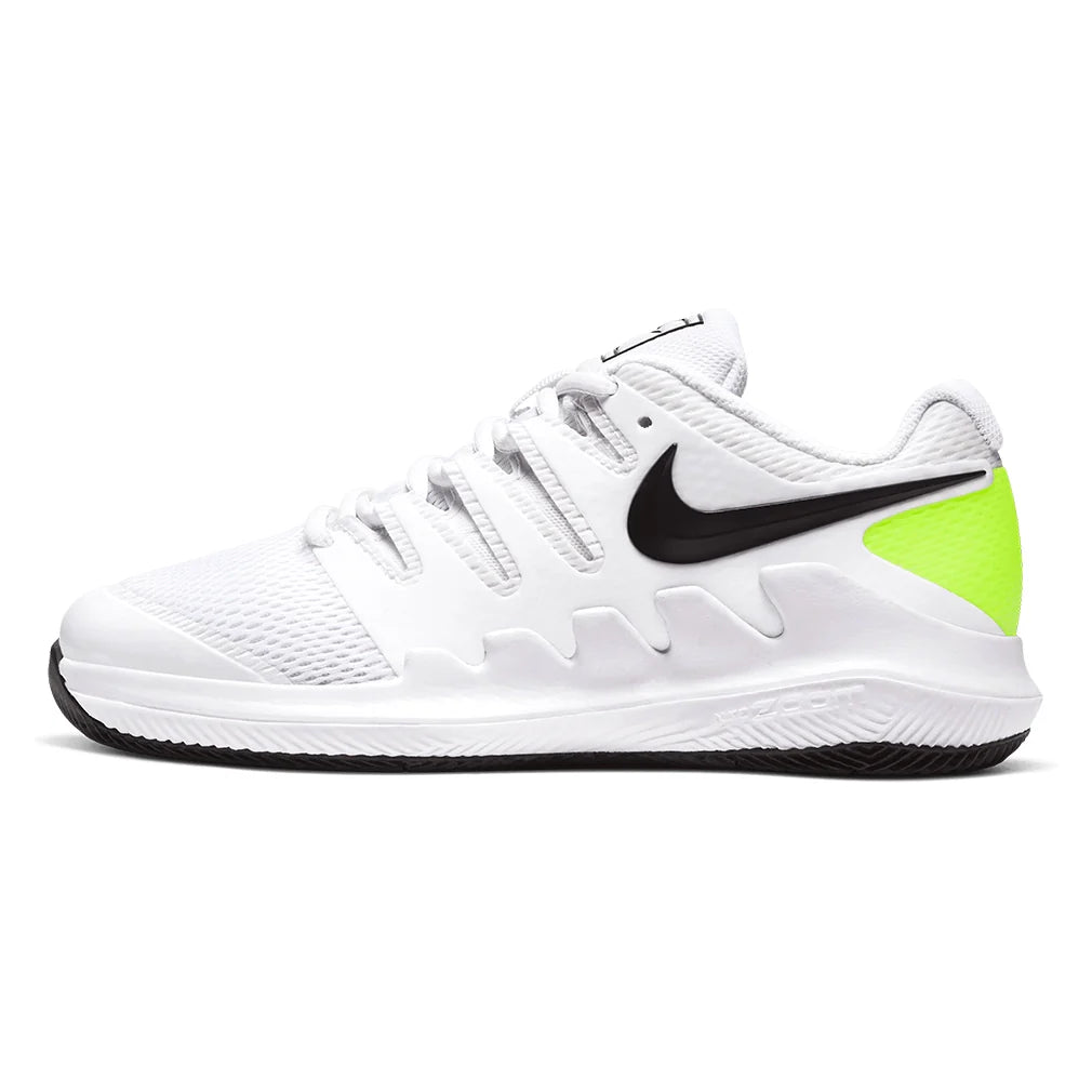 Juniors' Vapor X Tennis Shoes White and Black Footwear Nike