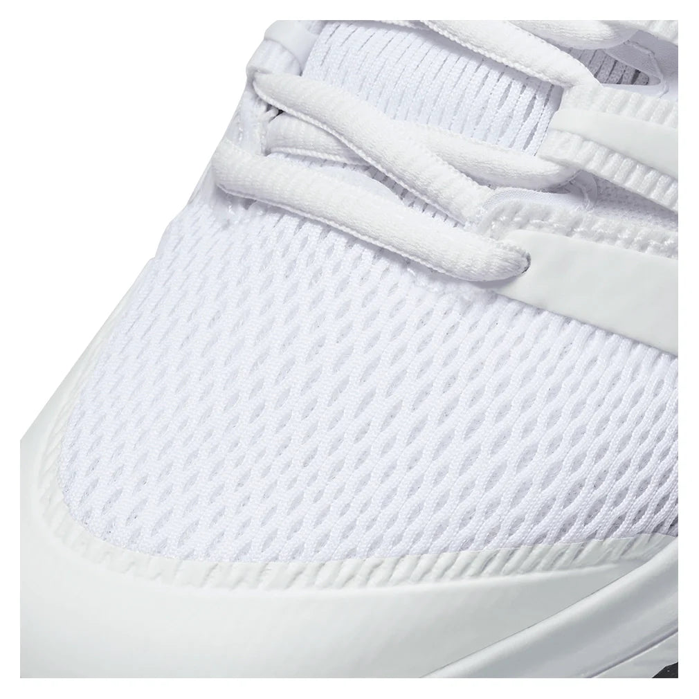 Juniors' Vapor X Tennis Shoes White and Black Footwear Nike