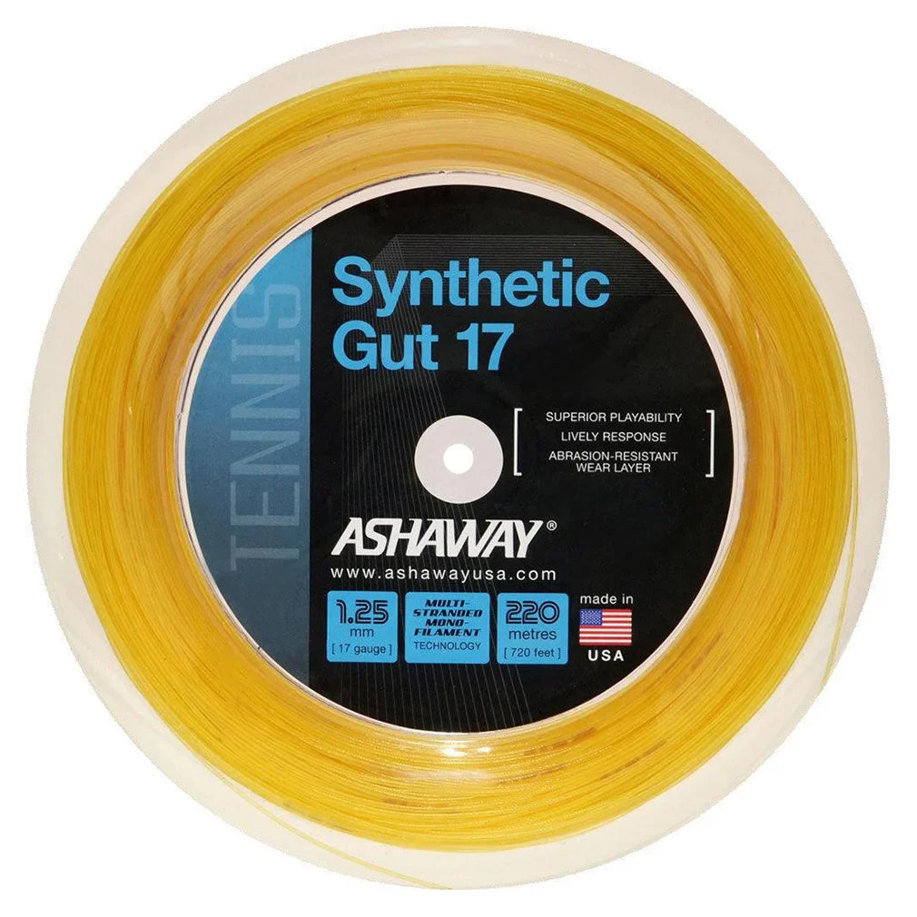 Synthetic Gut 17G 720 Foot Tennis String Reel Strings Ashaway