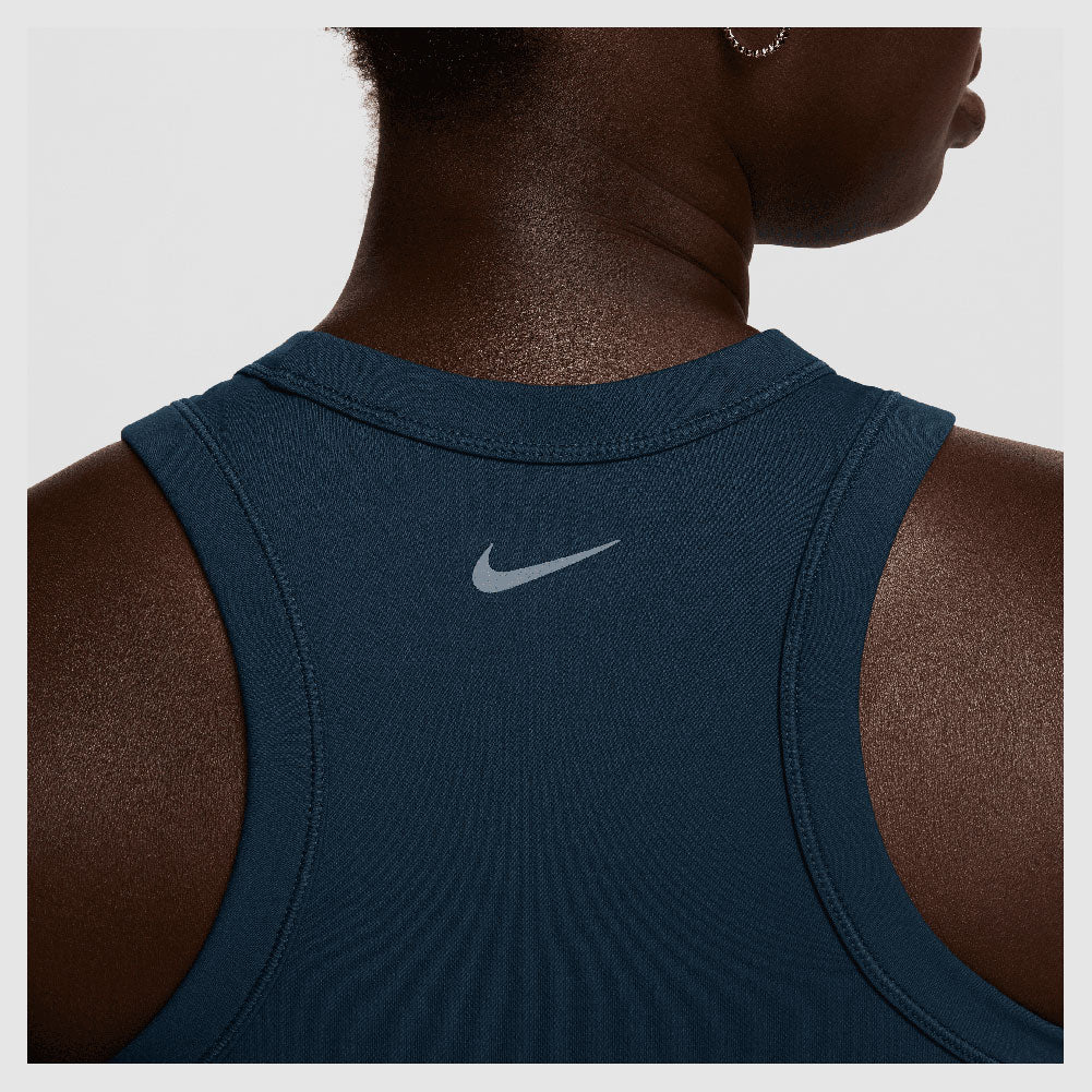 Women`s One Fitted Dri-FIT Cropped Tank Top Armory Navy Apparel Nike