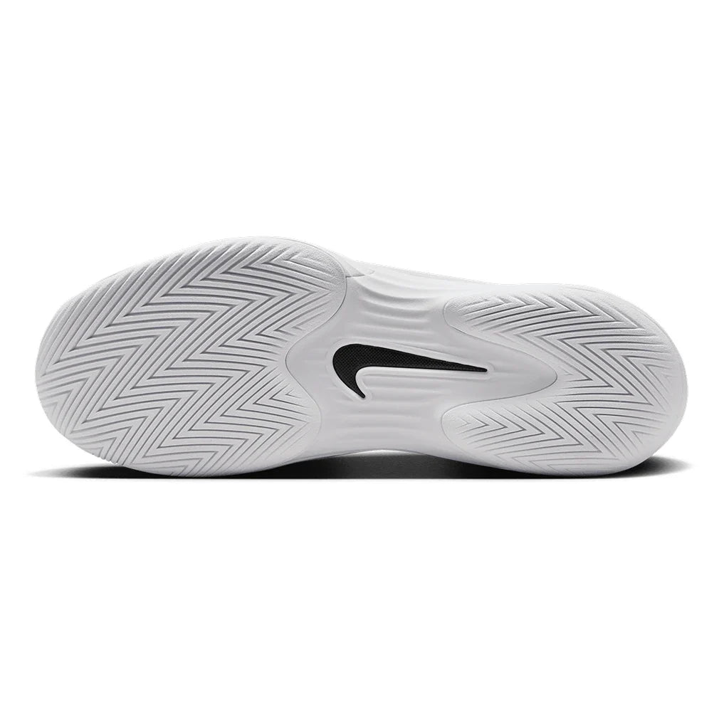 Women`s Zoom Vapor 12 Tennis Shoes White and Black Footwear Nike