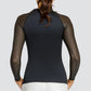 Women's Etta Long Sleeve Tennis Top Onyx Apparel Tail