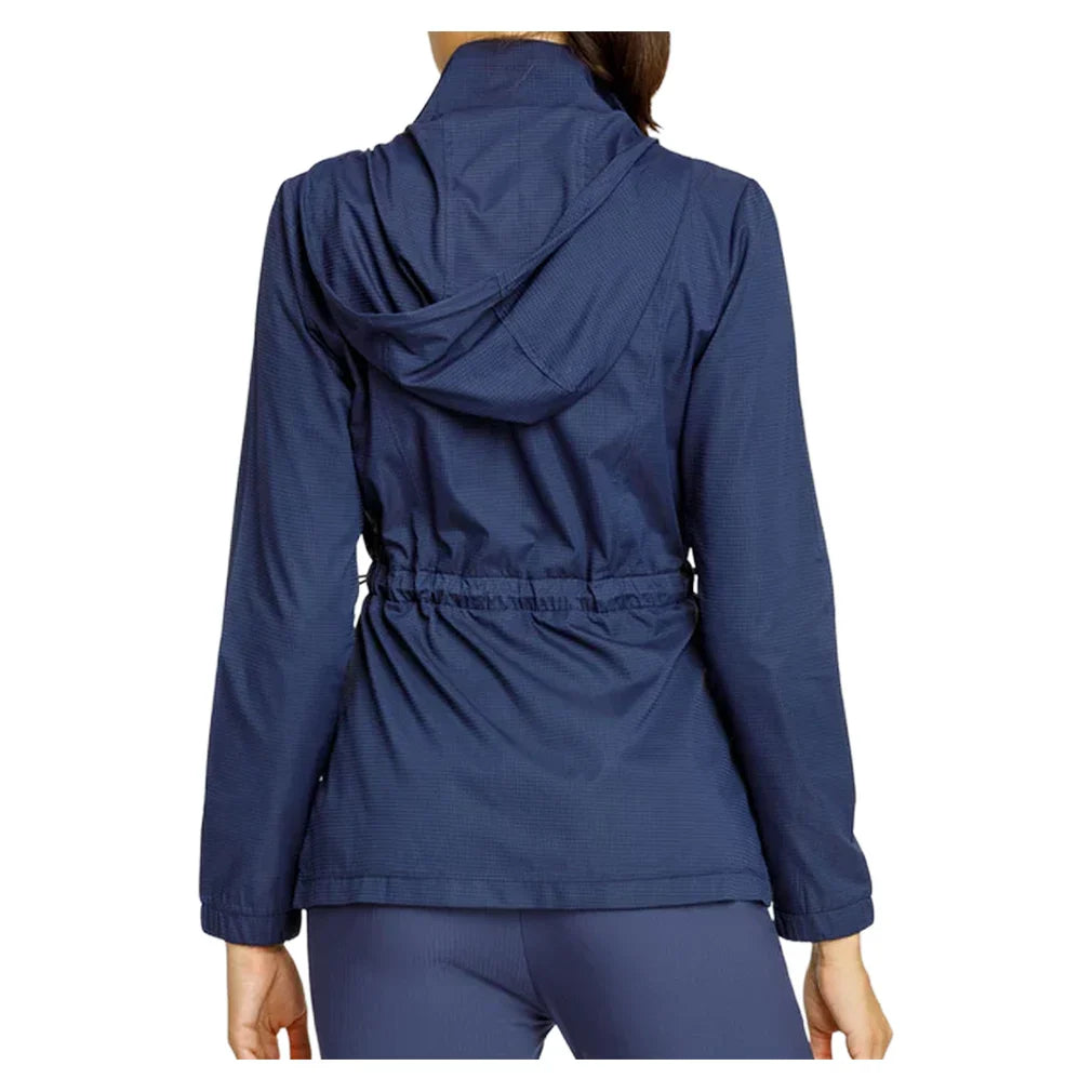 Womens Nola Long Sleeve Tennis Jacket Navy Blue Apparel Tail