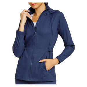 Womens Nola Long Sleeve Tennis Jacket Navy Blue Apparel Tail