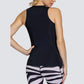 Women's Monica Tennis Tank Onyx Apparel Tail
