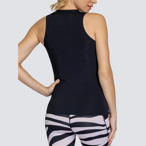 Women's Monica Tennis Tank Onyx Apparel Tail