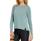 Women`s Gracen Long Sleeve Tennis Top Sage Apparel Tail