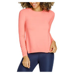 Women`s Gracen Long Sleeve Tennis Top Melon Punch Apparel Tail