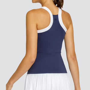 Women`s Zoraya Hi-Neck Tennis Tank Navy Blue Apparel Tail