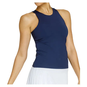 Women`s Foundation Hi-Neck Tennis Tank Navy Blue Apparel Tail