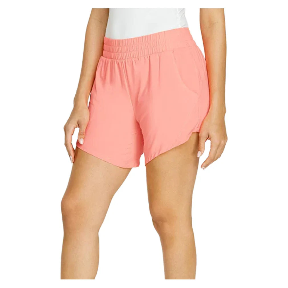 Women`s Indo 6 Inch Tennis Shorts Melon Punch Apparel Tail