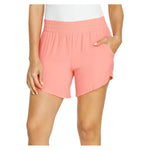 Women`s Indo 6 Inch Tennis Shorts Melon Punch Apparel Tail