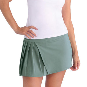 Women`s Volley 14.5 Inch Tennis Skort Sage Apparel Tail