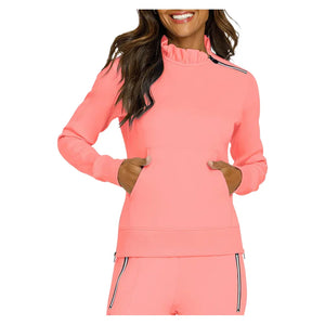 Women's Condoleeza Tennis Sweatshirt Melon Punch Apparel Tail