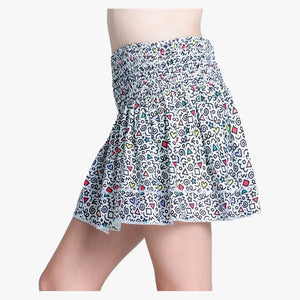 Girls` Retro Doodles Smocked Tennis Skort Multicolor Apparel Lucky In Love