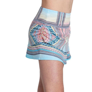 Girls` Lucky Club Ruche Tennis Skort Cool Blue Apparel Lucky In Love