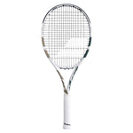Boost Wimbledon Prestrung Tennis Racquet White and Gold Racquets Babolat