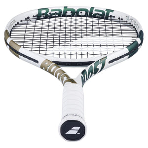 Boost Wimbledon Prestrung Tennis Racquet White and Gold Racquets Babolat