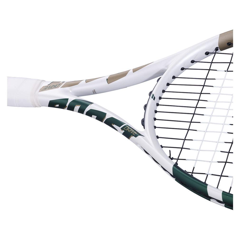 Boost Wimbledon Prestrung Tennis Racquet White and Gold Racquets Babolat