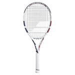 Boost Drive Prestrung Tennis Racquet White and Blue Racquets Babolat