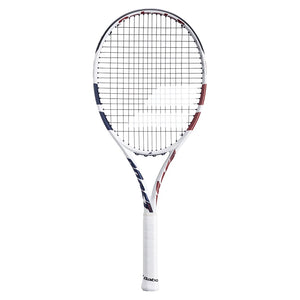 Boost Drive Prestrung Tennis Racquet White and Blue Racquets Babolat